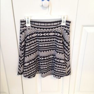 tribal print skirt