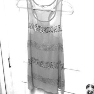 Forever 21 grey shear tunic top