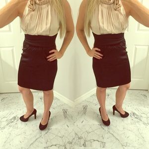 London Times: satin cocktail dress