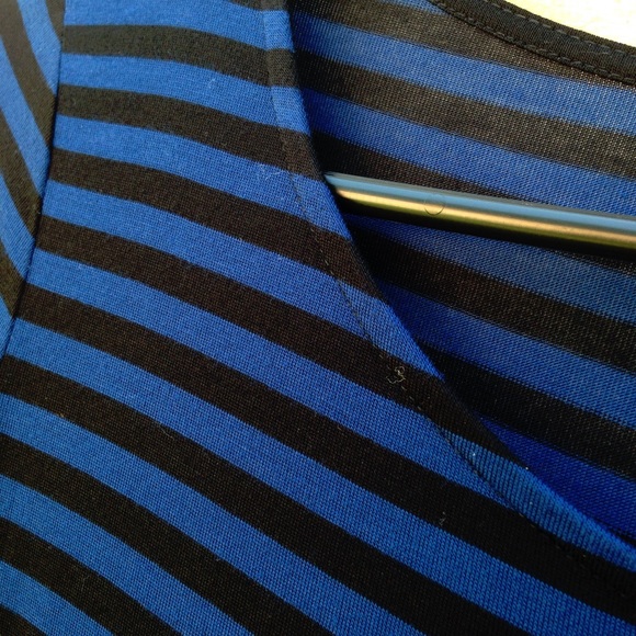 Blue & black striped dress 💙 - Picture 3 of 4