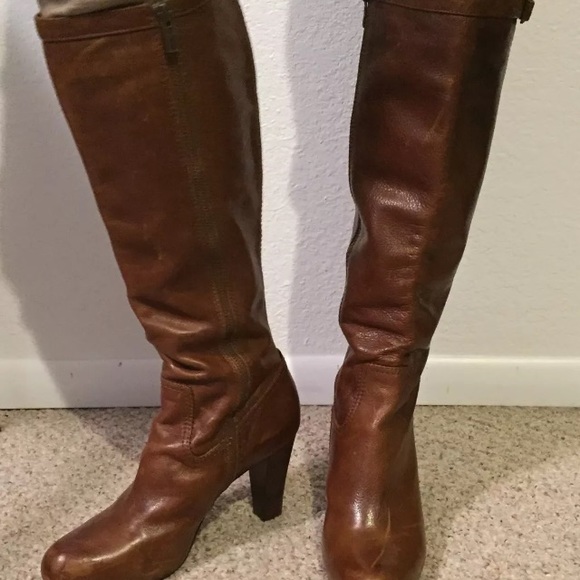 frye high heel boots