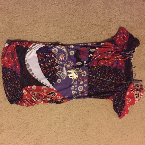 Colorful fall dress