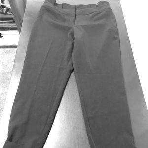 Black cuffed dress pants
