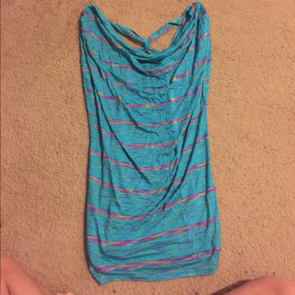Scrunchy side long shirt