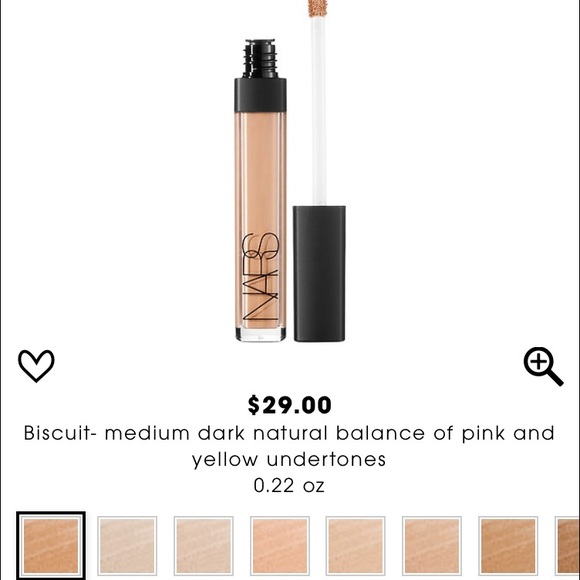 NARs creamy radiance concealer in Biscuit