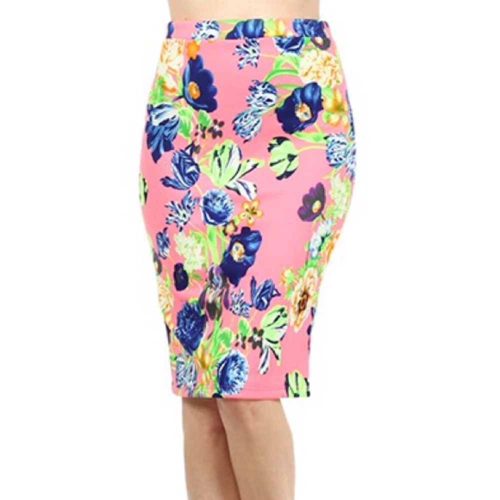 Pink Flora Skirt