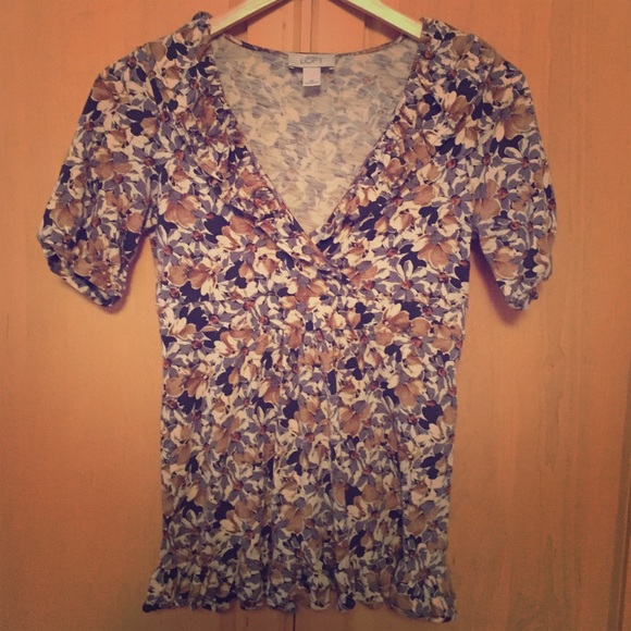 Flower Print Loft Bouse