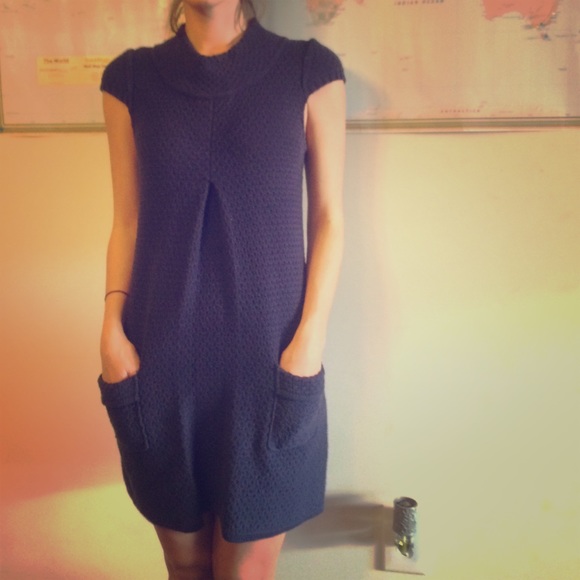 Fossil Dresses & Skirts - Navy sweater dress.