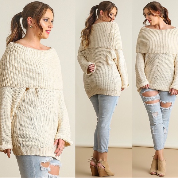 over the shoulder sweaters