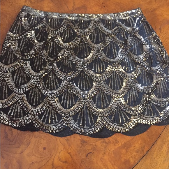 Brand new sequin black miniskirt!