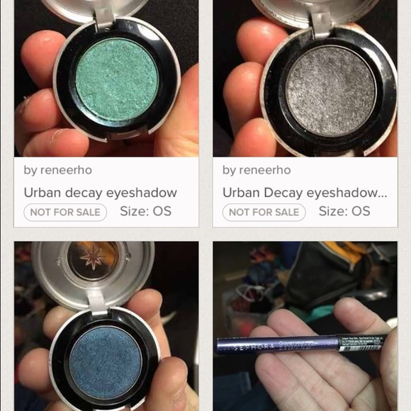 Three urban decay eyeshadows