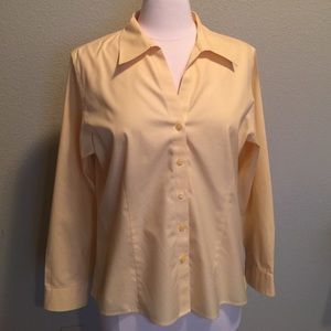 Westbound Petites Buttercup Yellow Button-Up Shirt