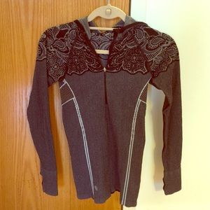 Athleta Long Sleeve Black Running Layer