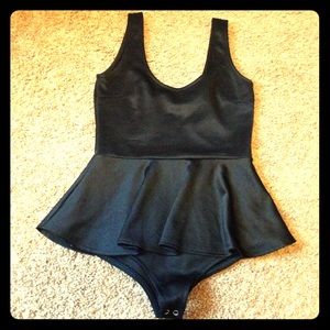 Forever 21 peplum Leotard