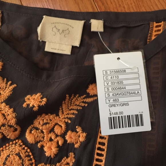 NWT Anthropologie Antala Peplum Top embroidered - Picture 3 of 4