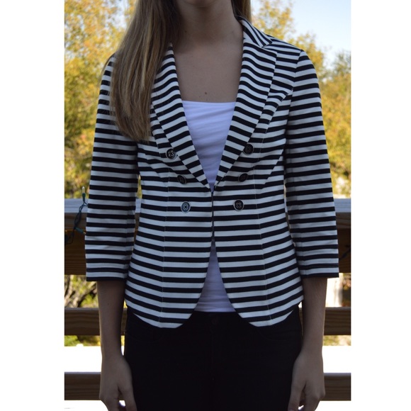 Black House White Market Stripped Blazer