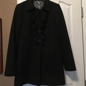 JCrew Black wool coat
