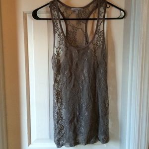 Purple/gray Lacey top.