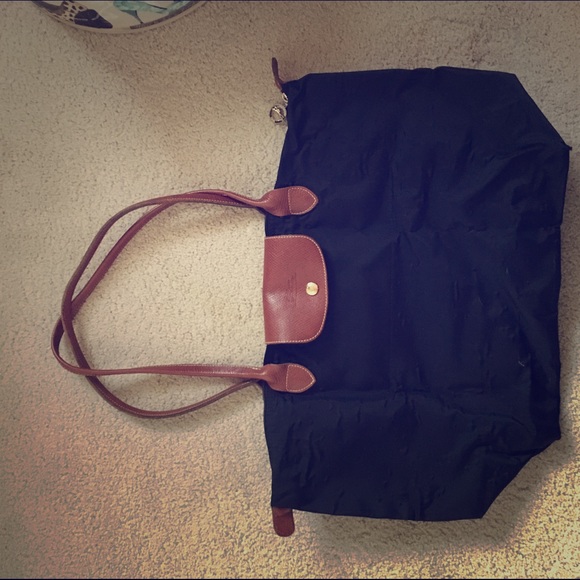 Black Longchamp Large Size Tote