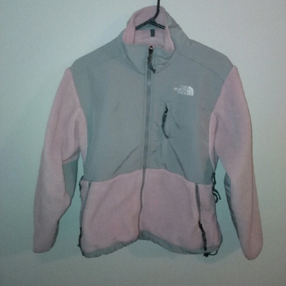 Pink and Gray North Face Jacket