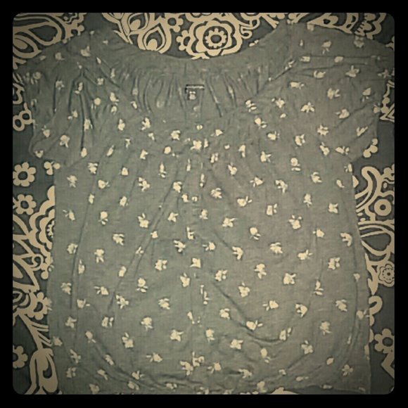 Dark grey, Button down blouse