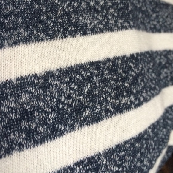 Navy Blue Striped Mini Dress - Picture 4 of 4