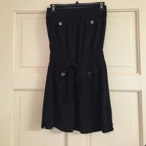 Strapless mini dress