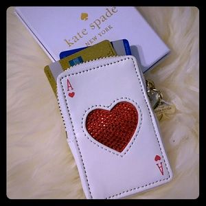 RARE NWOT Kate Spade Ace of Hearts Card Coin Purse