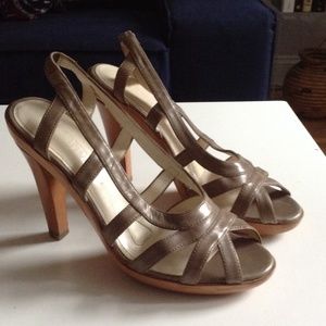 Vintage Jil Sander Leather Heels. Size 39.5