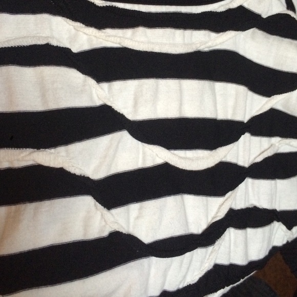 Forever 21 Black and White Stripped Mini Dress - Picture 4 of 4