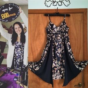 Simply Vera Vera Wang Floral Godet Empire Dress