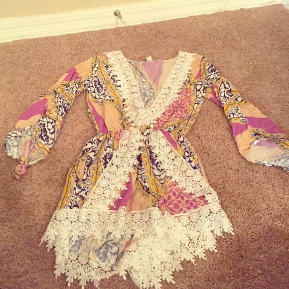 Pink multicolor romper