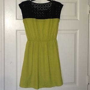 Yellow Green Cocktail Dress
