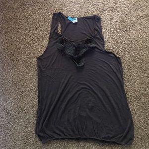 Tank with Embellishment on Front