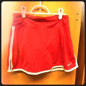 Red Nike Tennis Skirt