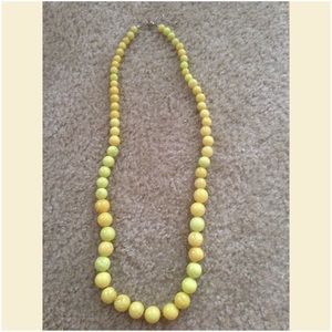Long yellow necklace