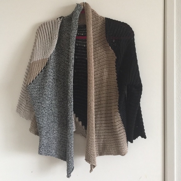 One of a kind multi color knit cardigan