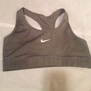 Nike dri-fit grey sports bra