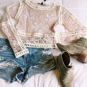 For Love & Lemons Desert Nights Crop Top