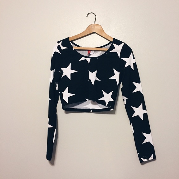 H&M Star Crop Top