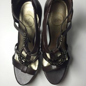 Jessica Simpson platform stilettos