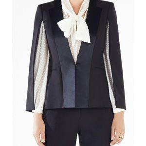 BCBG Frances tuxedo cape