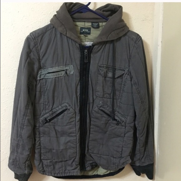Zip utility hoodie jacket, very cute and warmo
