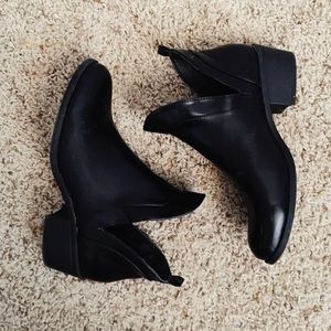 Black Cutout Boots