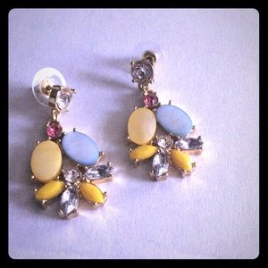 J Crew Gold Multicolor Cabo Earrings NEW NWOT