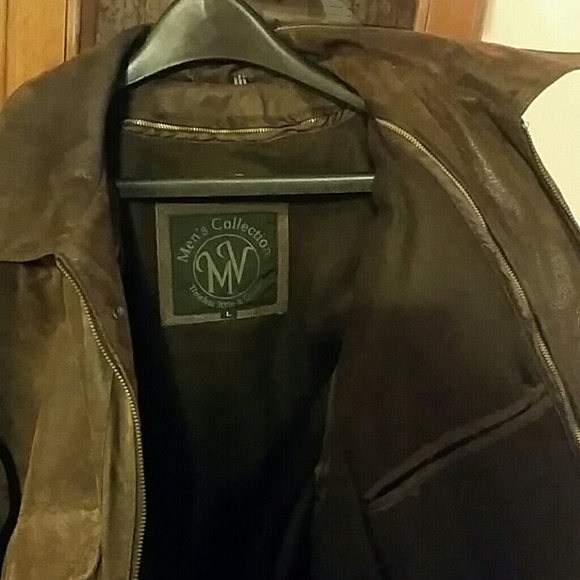 Men's leather bomber jacket. - Picture 3 of 4
