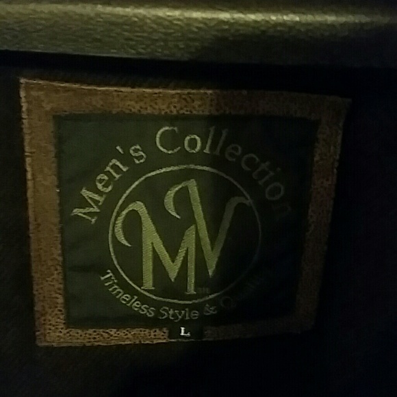 Men's leather bomber jacket. - Picture 4 of 4