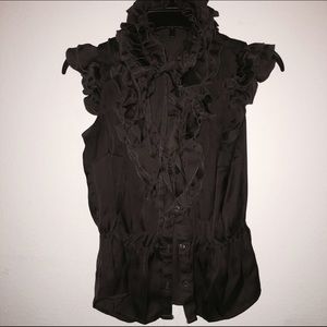 VINTAGE INSPIRED {F21} gray button up blouse