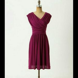 Anthropologie whirligig dress by velvet in purple