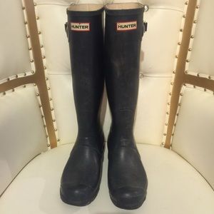 Hunter Rain Boots Navy US10